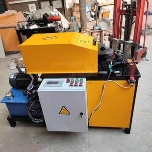 不锈钢圆管管端成型筋槽机圆管起鼓机墩头全自动液压对接起滚机