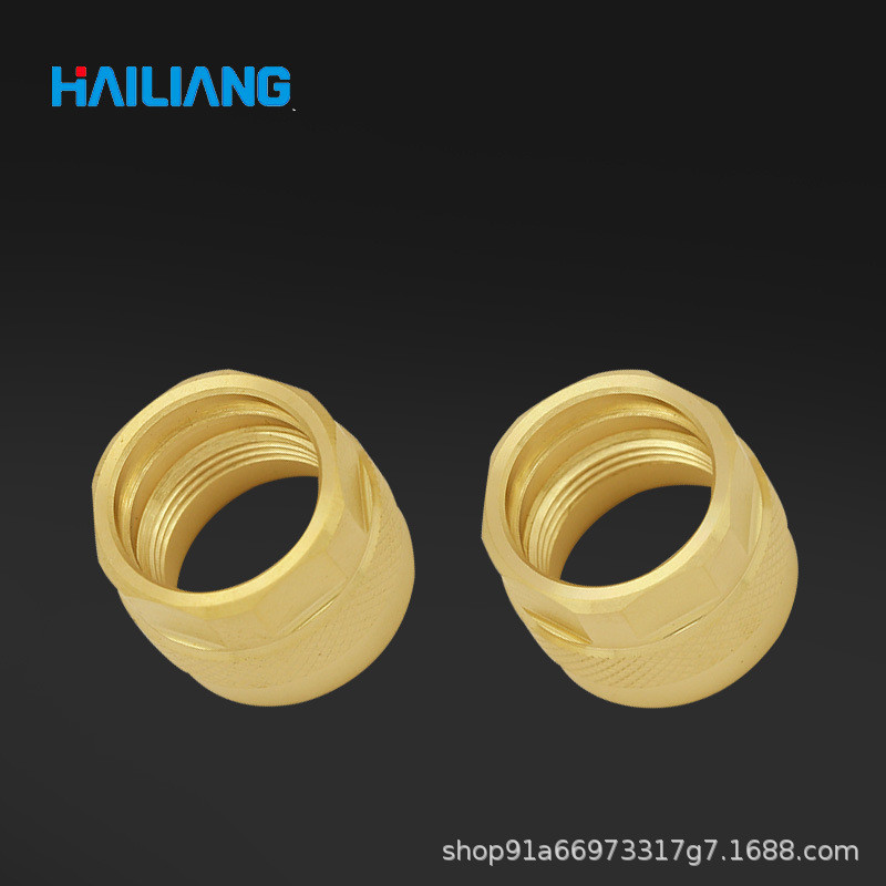 海工程黄铜管件通讯螺帽管件连接制冷配件亮批发