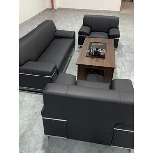 办公沙发沙发办公室组合套装两用现代简约会客单人三人位茶几接待