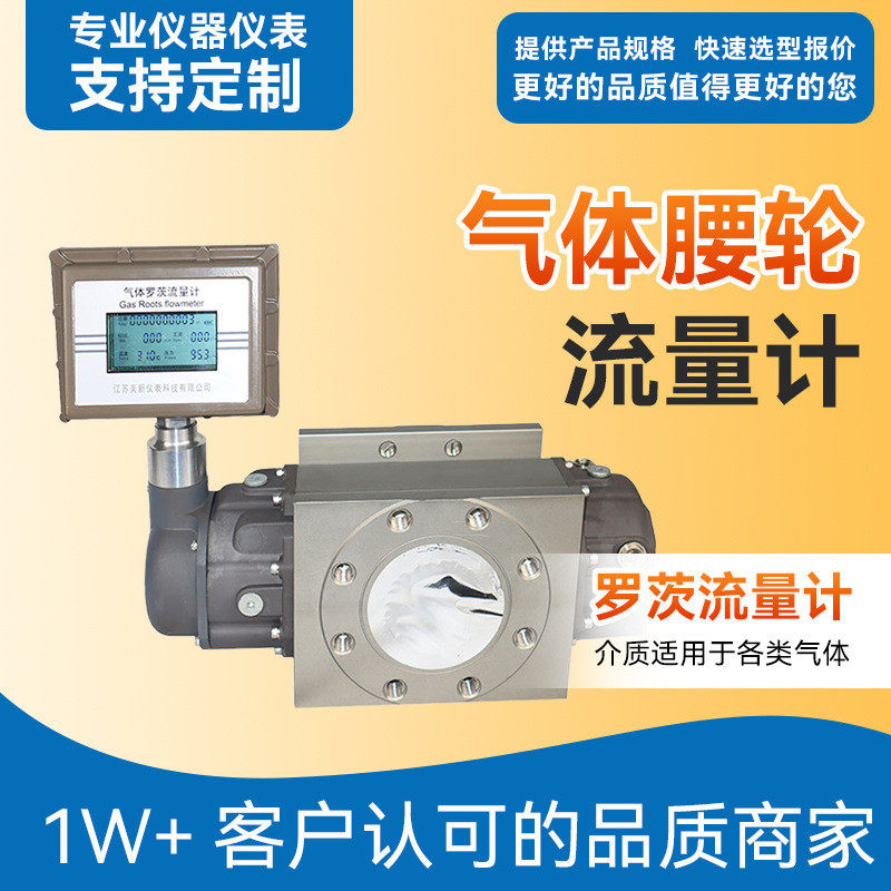 气体腰轮罗茨流量计天然燃煤瓦斯液化贸易计量LLQ智能气体流量计