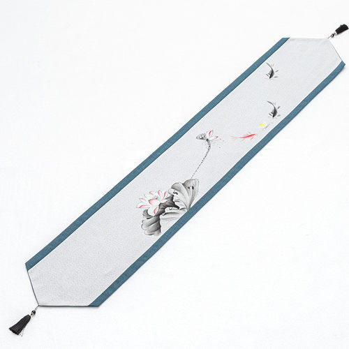 防水桌旗茶席新中式禅意棉麻餐桌茶桌茶旗茶几茶布茶桌布长条