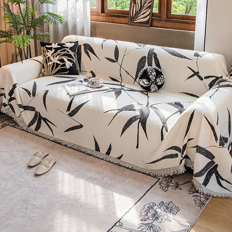 复古法式沙发巾全盖套罩2024新款秋冬高级感雪尼尔沙发盖布轻奢毯