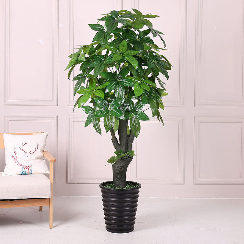 仿真植物幸福树平安树客厅落地装饰大型绿植盆栽假树园艺大叶批发