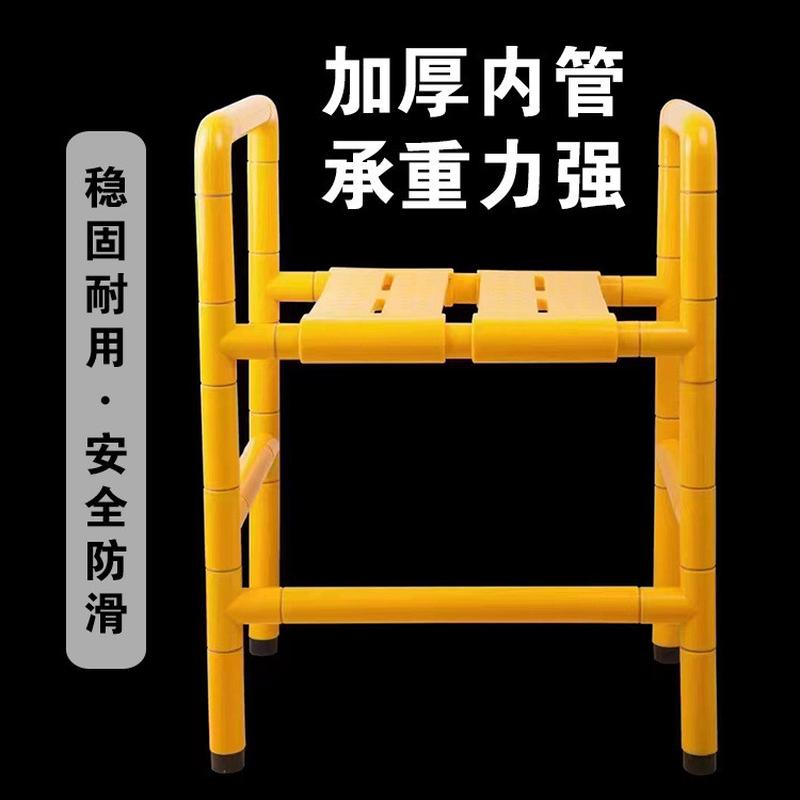 不锈钢浴室淋浴手扶凳子老人卫生间防滑坐凳折叠壁挂凳座椅凳子