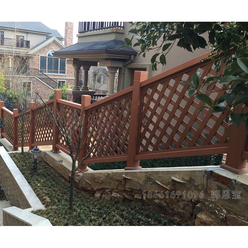 木塑新材料护栏塑木围栏木塑栏杆免维护