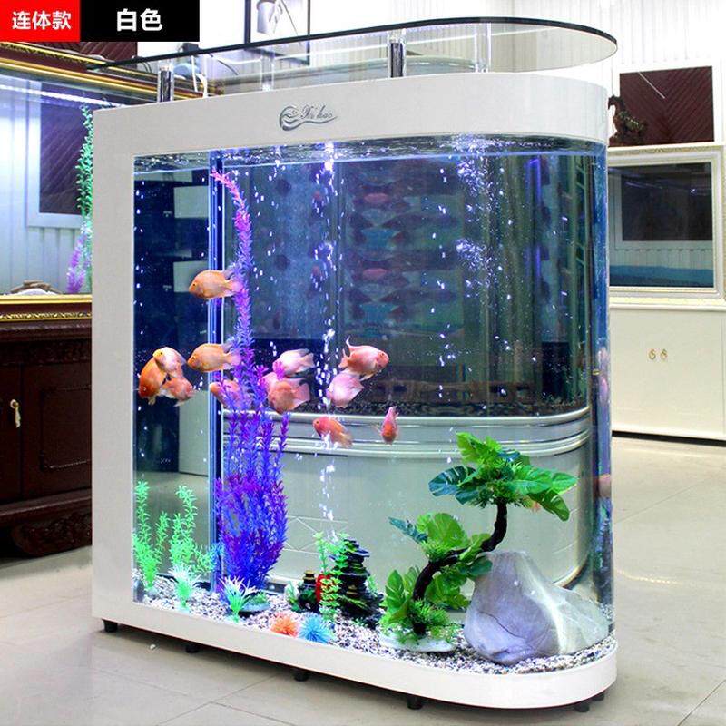包邮大型屏风生态金鱼缸水族箱中型小型超白玻璃热批发缸厂家弯,宠物/宠物食品及用品,桌面缸,淘宝优惠券,粉丝福利购,淘宝优惠卷