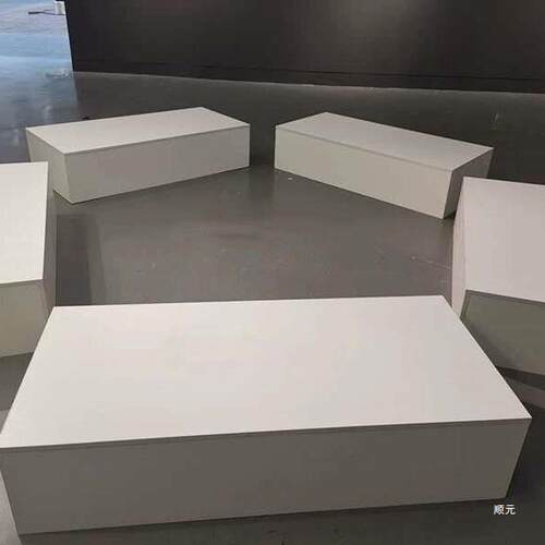 木质模特底座展示台脚踩台子直播橱窗正方形服装店站台展示人直销