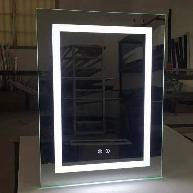 铝合金定制浴室镜柜卫生间挂墙式智能镜柜门带灯除雾收纳体置物架图片