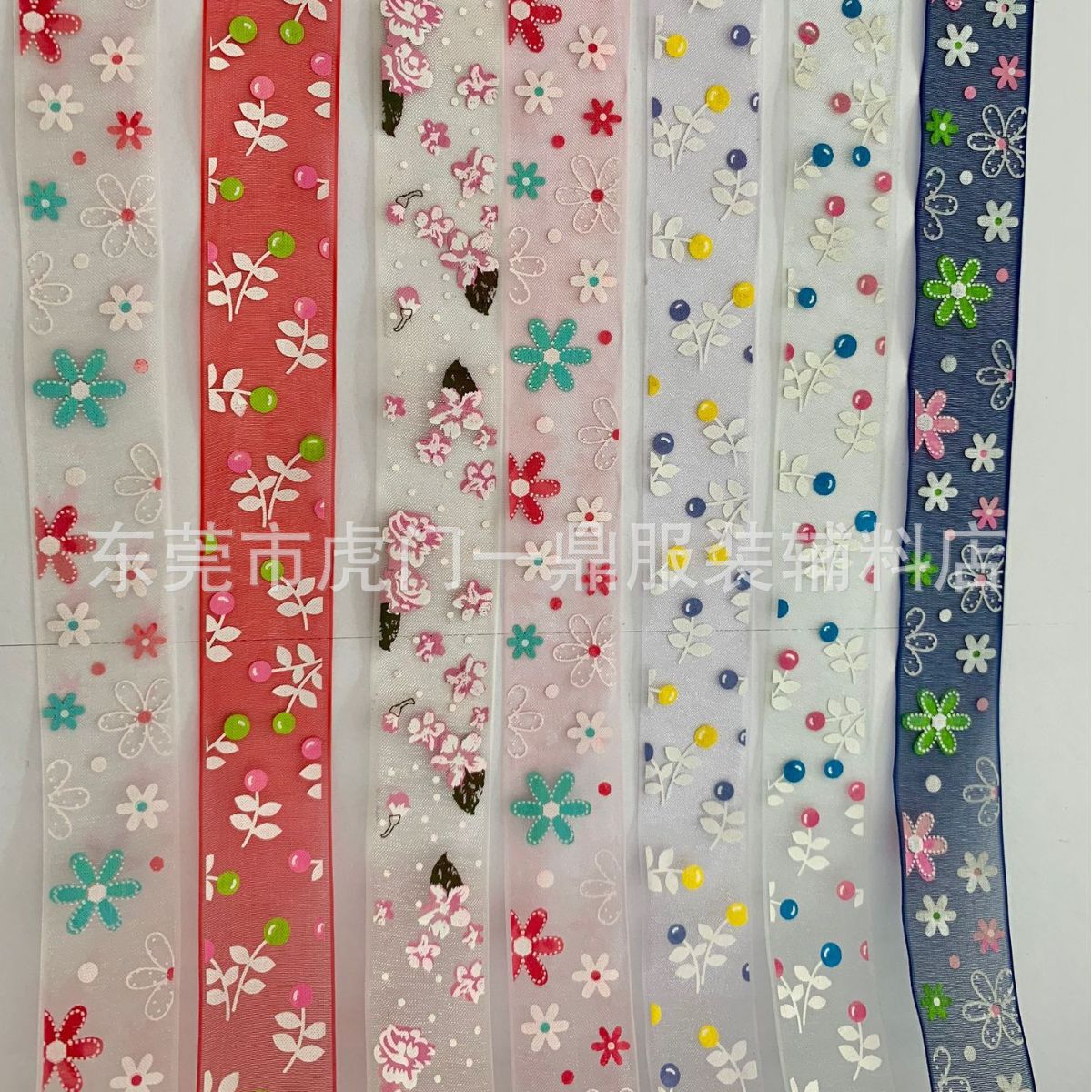 三鼎织带三顶织带de纱涤纶雪烫金带2.5cm涤纶织带