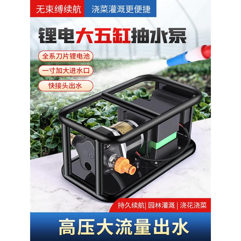 充电式大流量大功率水泵抽水泵抽水机农田灌溉浇水机浇菜浇地神器