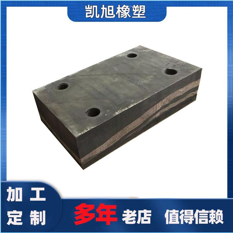 厂家减震夹布胶块夹布橡胶减震块工程用黑色方形批发橡胶垫现货