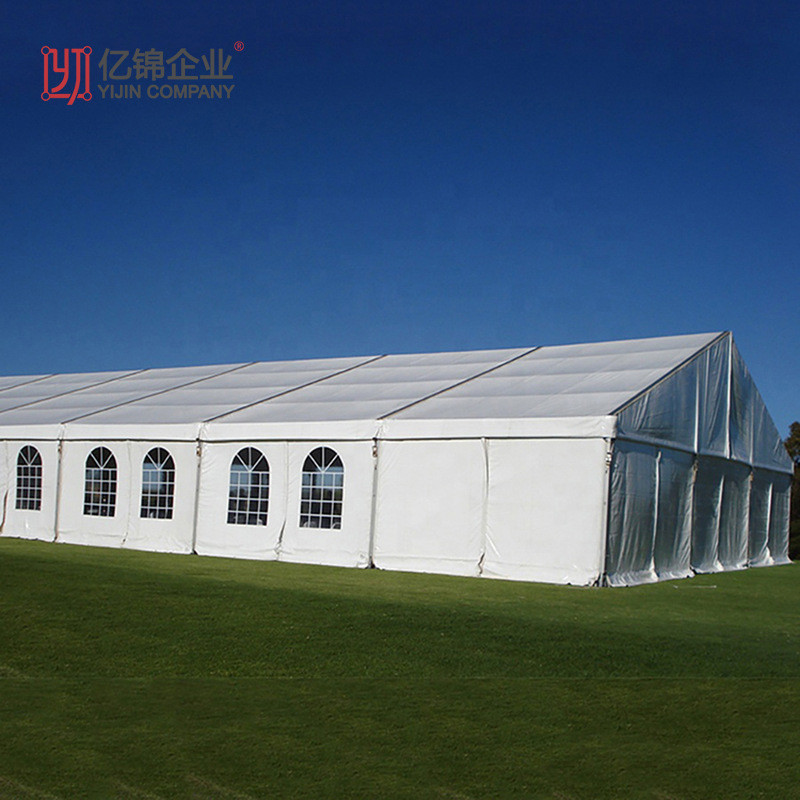 大跨度铝合金pvc餐厅篷房婚礼人字顶装配式宴会庆典户外活动帐篷