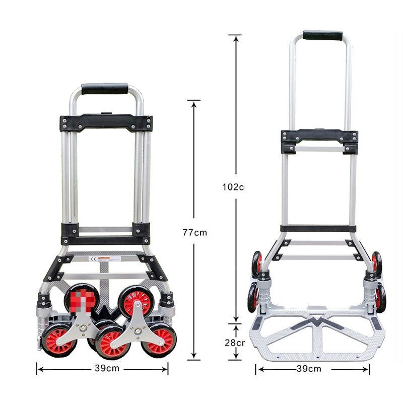 行李拉杆手推车便携轻便购物折叠拖车车车上爬楼买菜下楼家用