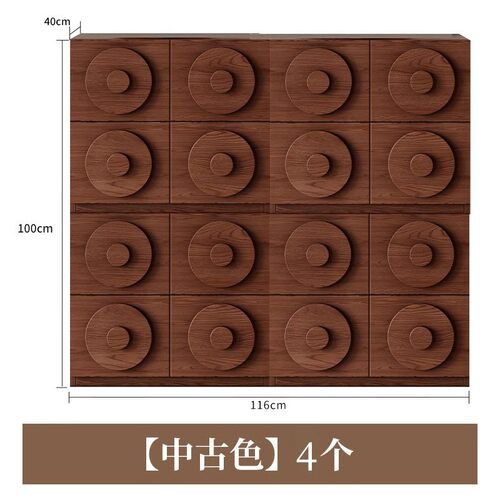 hc法式复古中古客厅靠墙置物柜组合电视柜收纳柜实木餐边柜斗柜