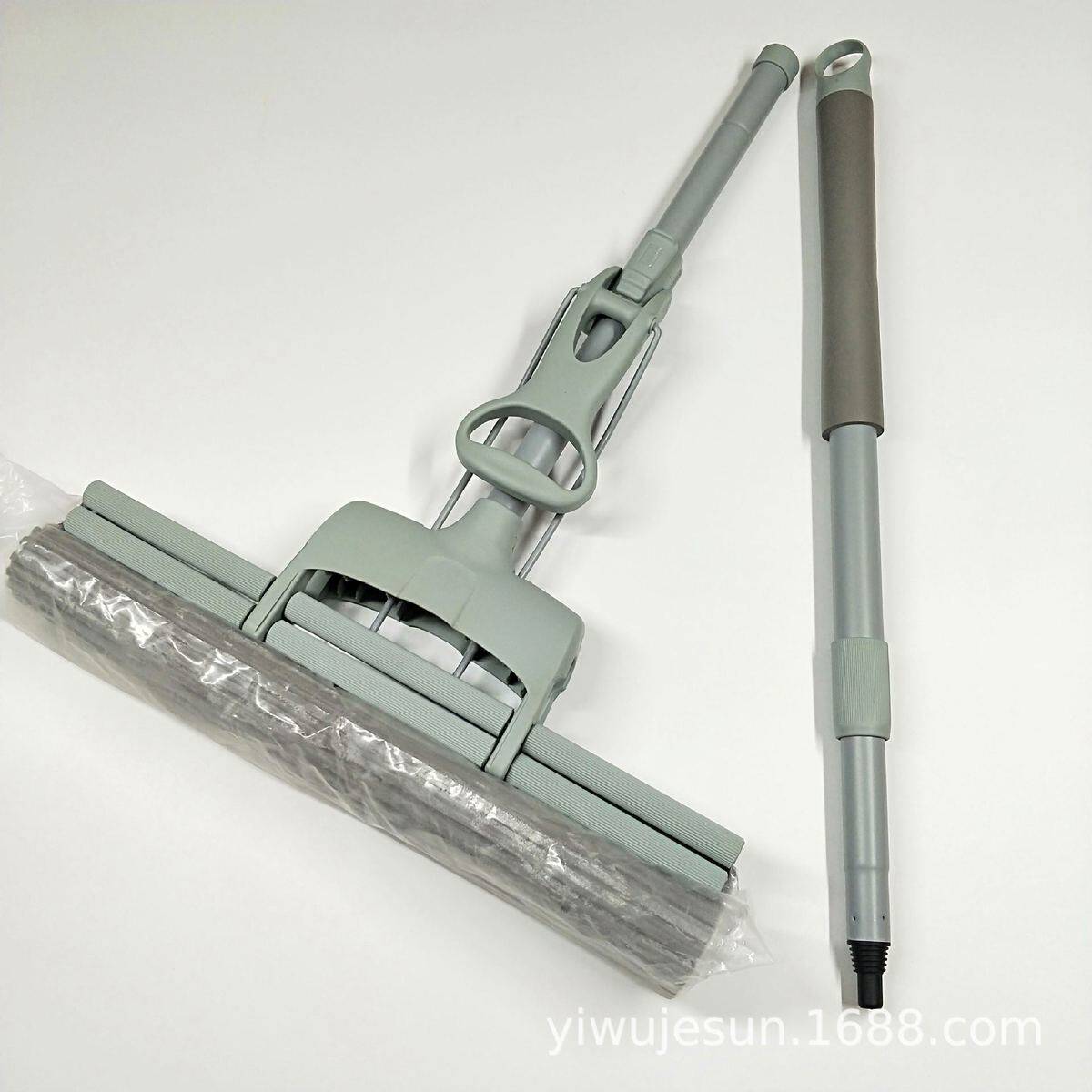 海绵大号拖把38cm双滚超市棉挤水吸水清洁拖把厂家直批供胶品质