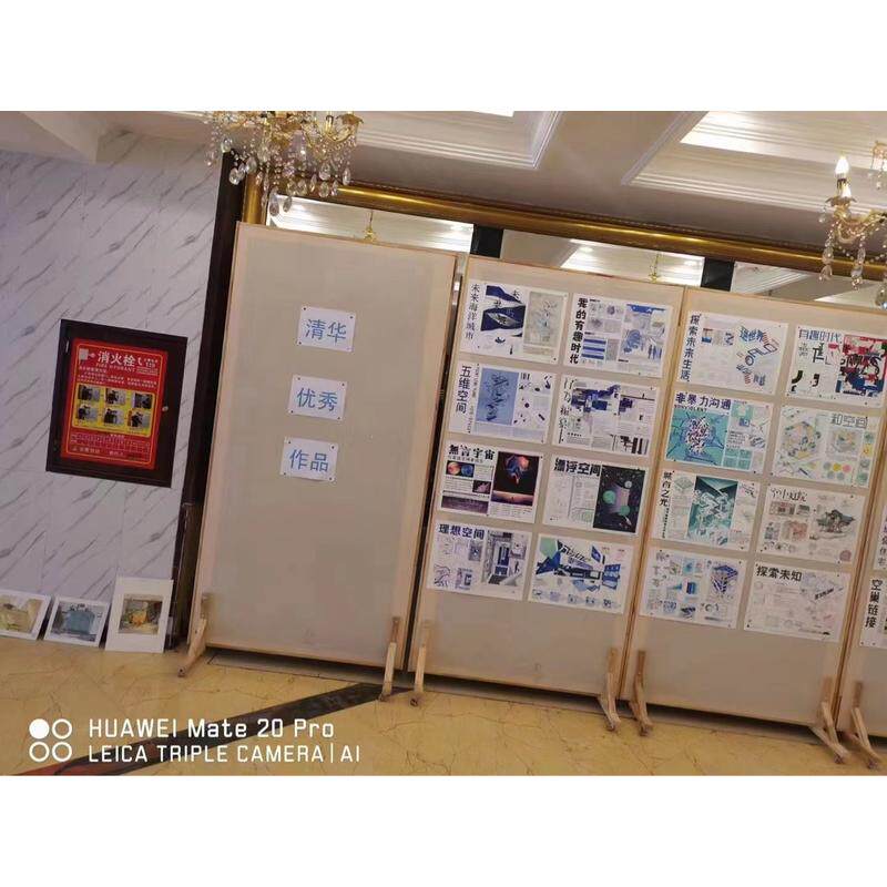 厂家直销静物箱书画展板板书法作品屏风展览幼儿园美术字画展板架