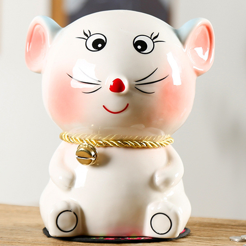 陶瓷储钱罐12生肖陶瓷储钱罐12属相卡通陶瓷储钱罐大号储钱罐