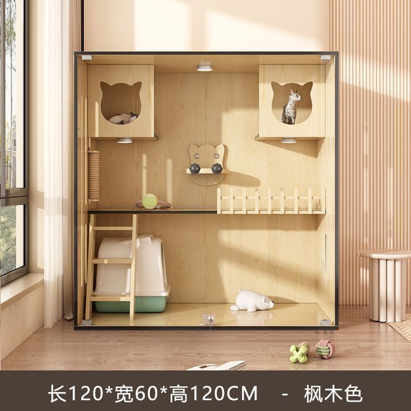猫别墅家用豪华室内猫屋大空间宠物猫柜猫柜猫咖宠物舍室内用猫窝