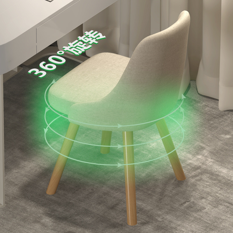 家用卧室椅子舒适久坐书桌凳子靠背简约电脑椅可旋转椅子化妆直播