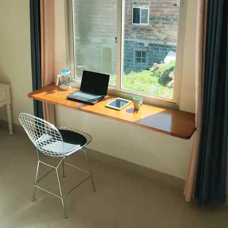 实木壁挂式可折叠桌窗台边挂墙书桌悬挂写字台学习桌下翻餐桌吧台,住宅家具,折叠桌,淘宝优惠券,粉丝福利购,淘宝优惠卷