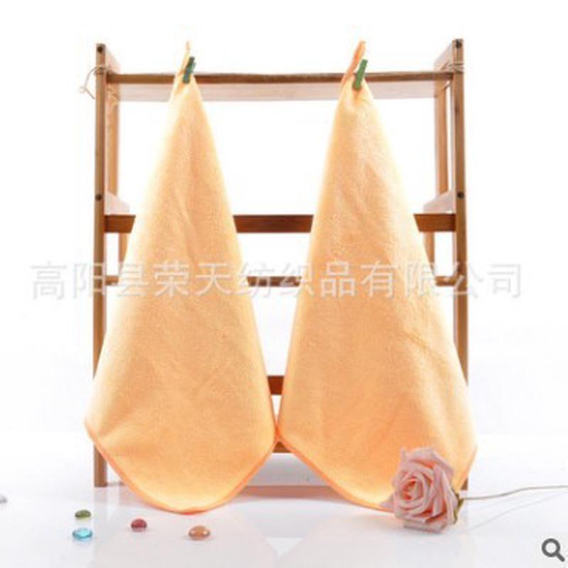 a524餐厅抹布超细纤维白色35x35吸水加厚不掉毛厨房清洁保洁专用