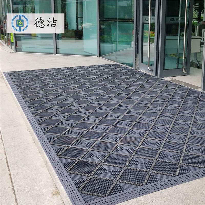 室外防滑进门地垫商用酒店入户门防滑脚垫户外大门口防水塑料门垫