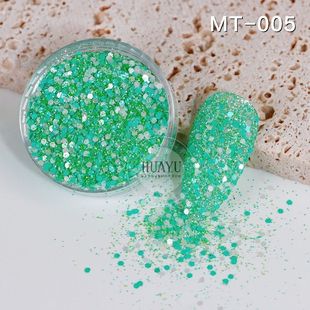 耐溶剂闪粉diy偏光幻彩闪光粉璀璨美甲亮片流沙超闪细镭射金葱粉