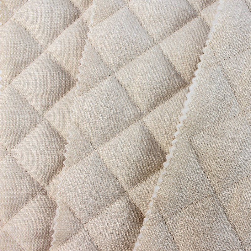 绣花面料亚麻烤箱微波炉手套布家纺坐垫裥棉绗绣加厚隔热刺绣布料