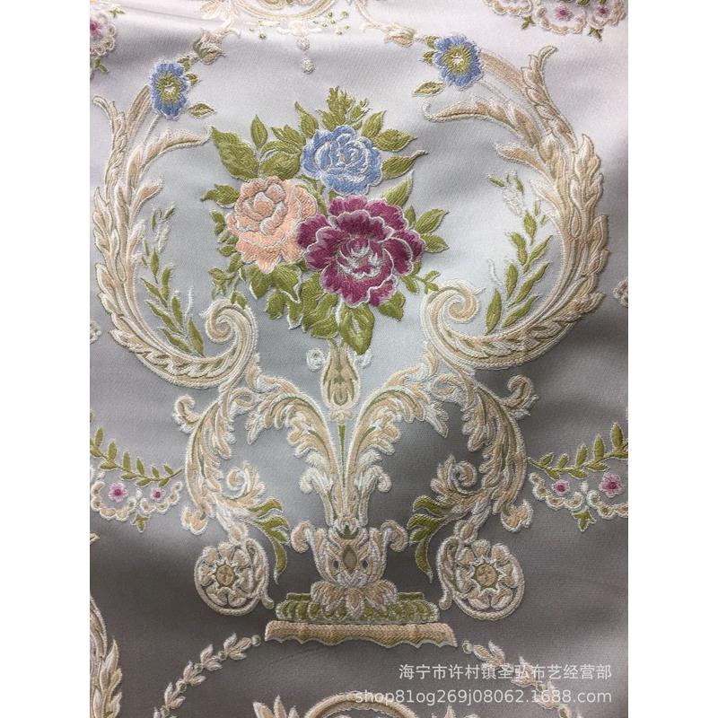 高档提花欧式宫廷典雅大提花沙发布适用抱枕沙发