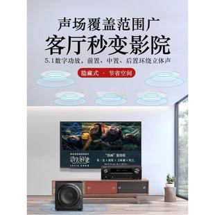 Hivi 5.1天花喇叭同轴环绕家用箱 惠威吸顶音响嵌入式 家庭影院套装