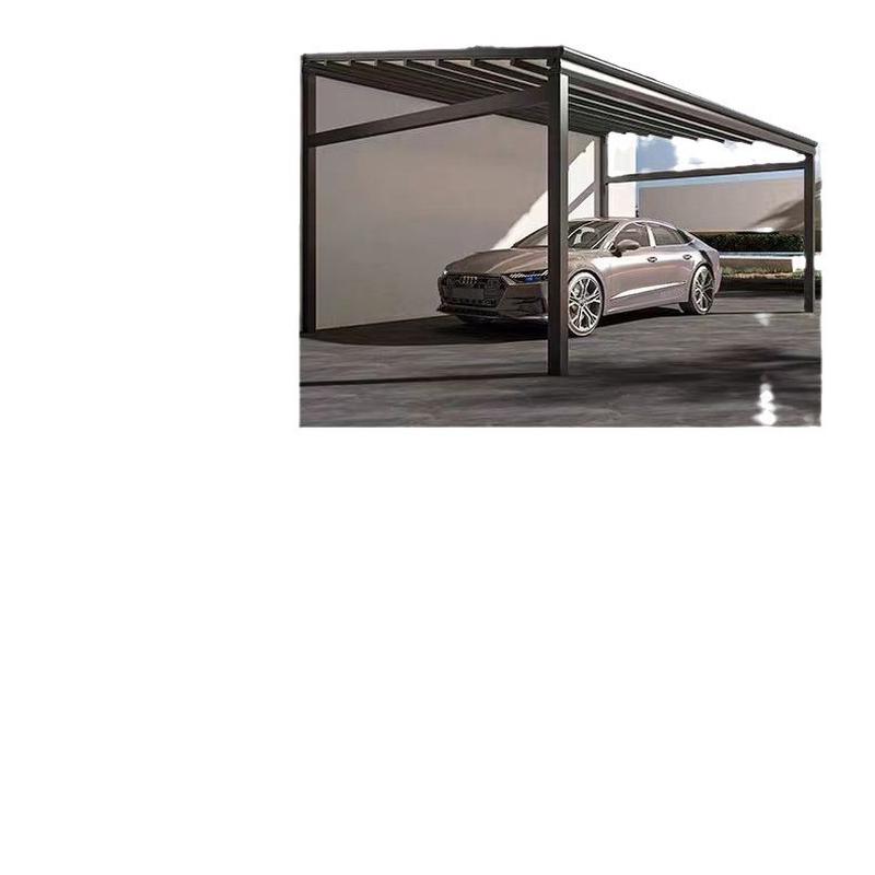 庭院折叠天幕遮阳棚户外铝合金遮阳帘隔热顶棚电动自动伸缩式雨棚