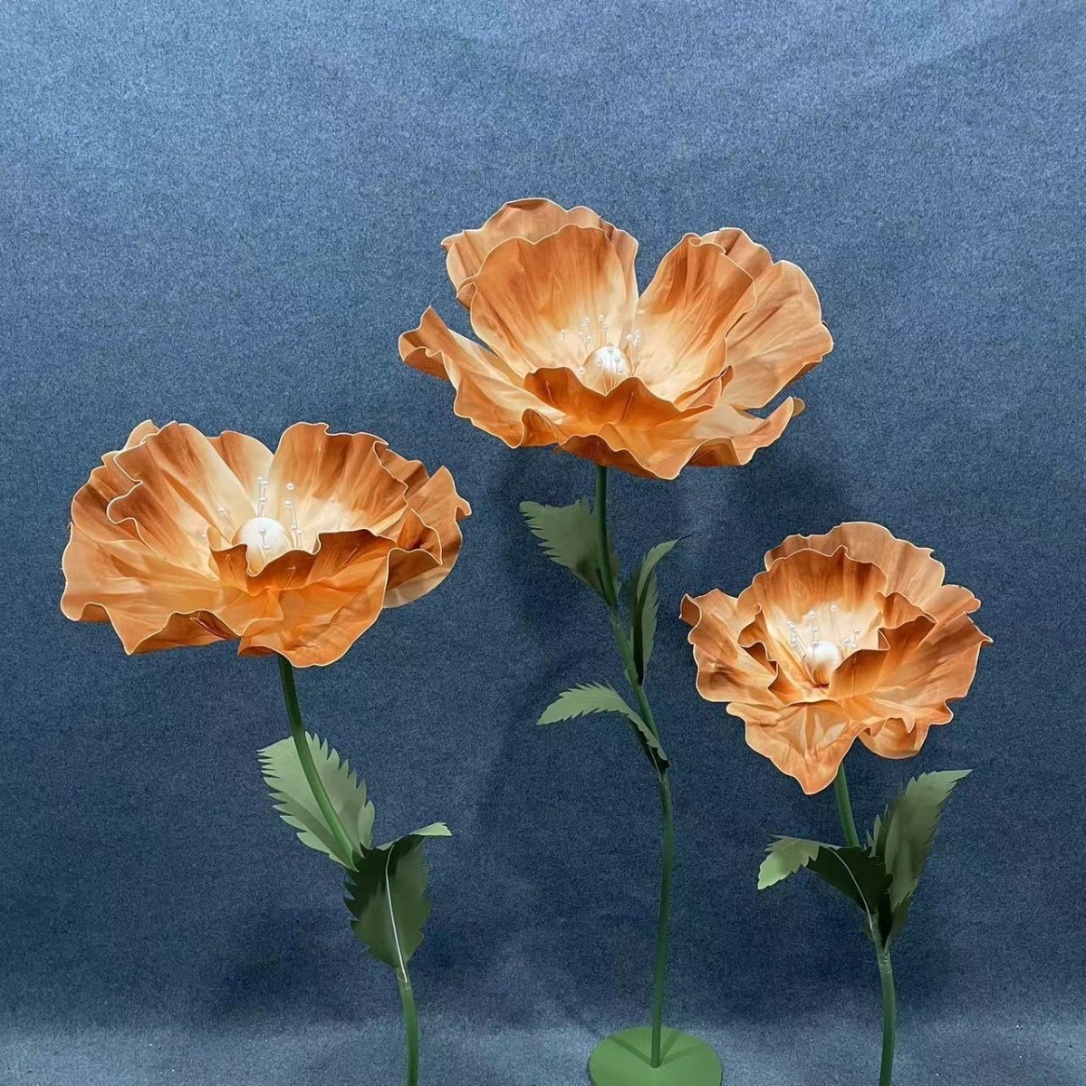 巨型花束大号虞美人纸花橱窗布置摆件打卡装饰仿真假花婚礼道具花