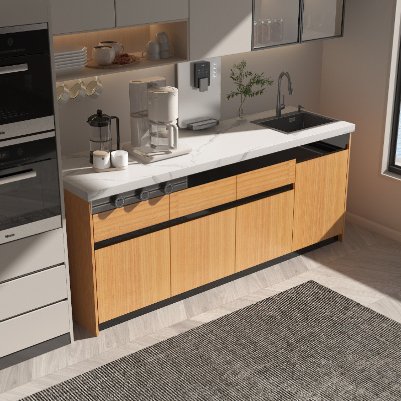 a*公司茶水洗水吧台一体柜办公室吧台柜切间台新款阳台家用成品靠