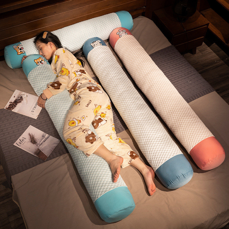 1vpr冰丝抱枕女生睡觉长条床上卧室枕头侧睡夹腿靠枕男生款床头大
