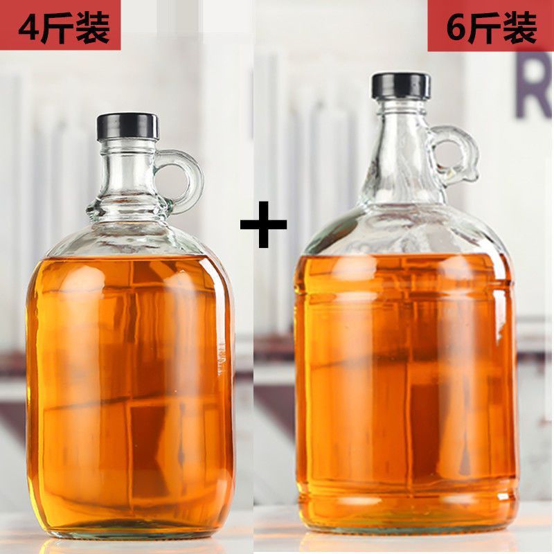 8n泡酒新款装杨梅酒瓶子10斤家用自酿酒坛密封罐子玻璃空加州瓶容
