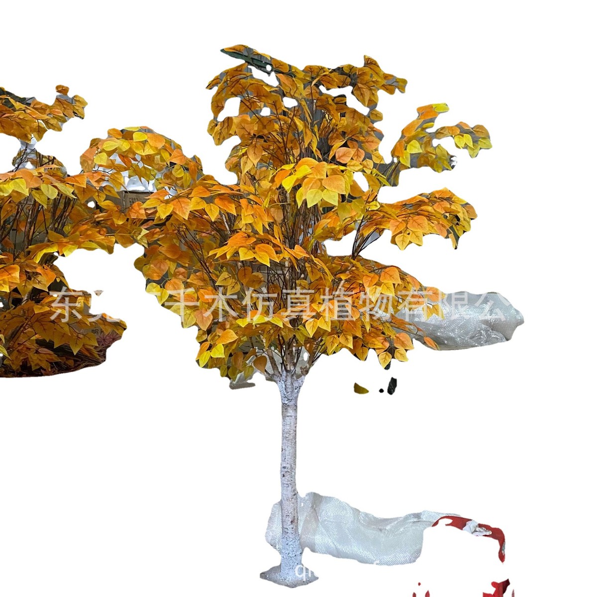 热销仿真胡杨白桦小树塑料假树造型仿真植物装饰摆件大型仿真胡杨