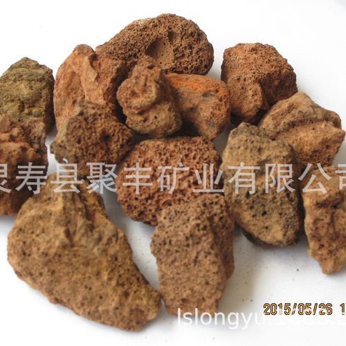 热销优质红火山石20cm以上多肉颗粒土铺面石鱼缸兰花水族过滤