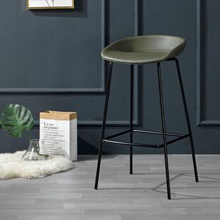 吧台椅工业风吧台马鞍皮高椅子酒吧椅复古凳子家用家用靠背高脚凳