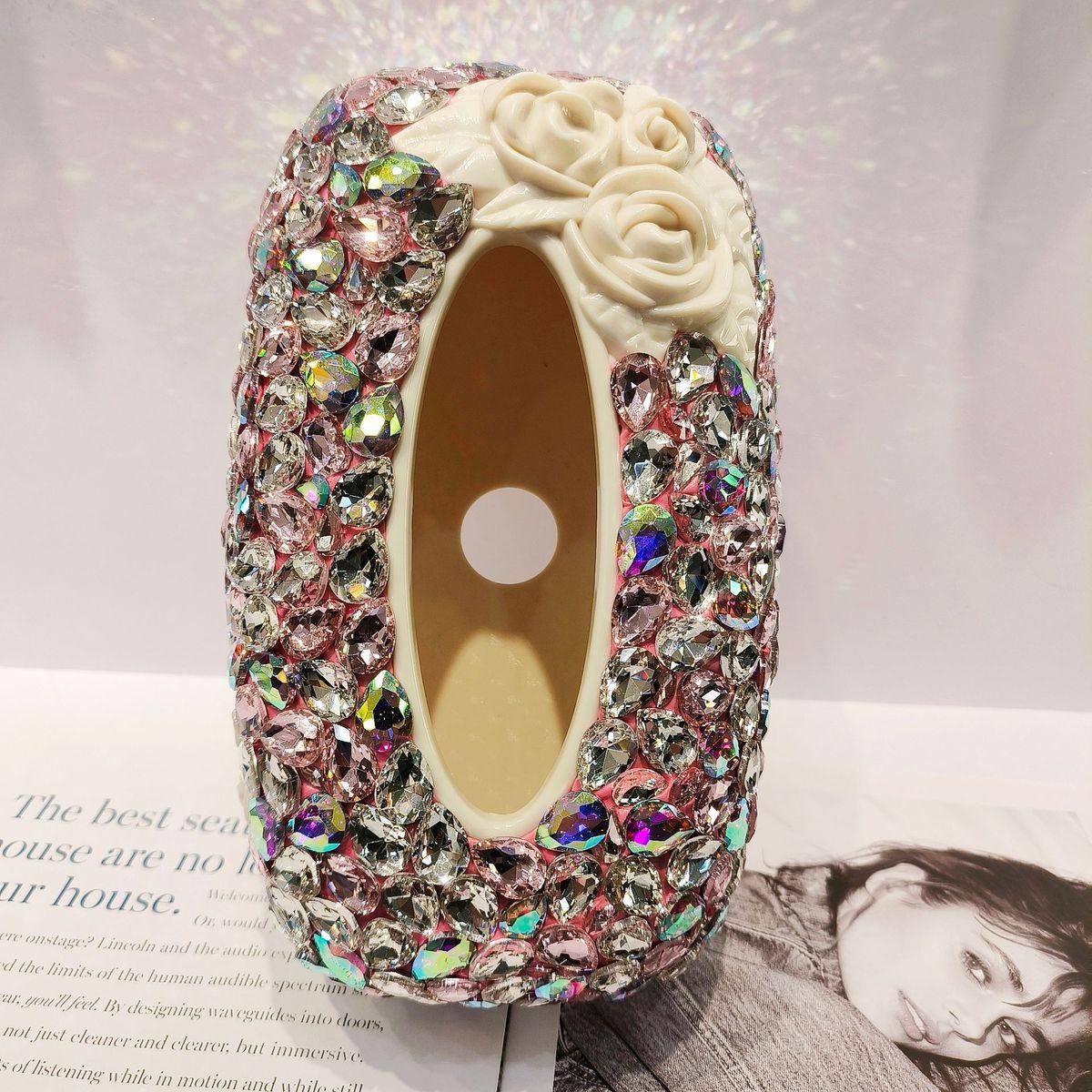 欧式亚克力纸巾盒时尚创意抽纸盒ktv酒店纸巾盒酒吧餐巾盒镶钻,收纳整理,纸巾盒,淘宝优惠券,粉丝福利购,淘宝优惠卷