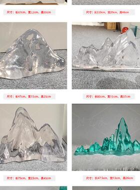 热销酒店雕塑家居客厅玄关样板房水晶树脂透明售楼处