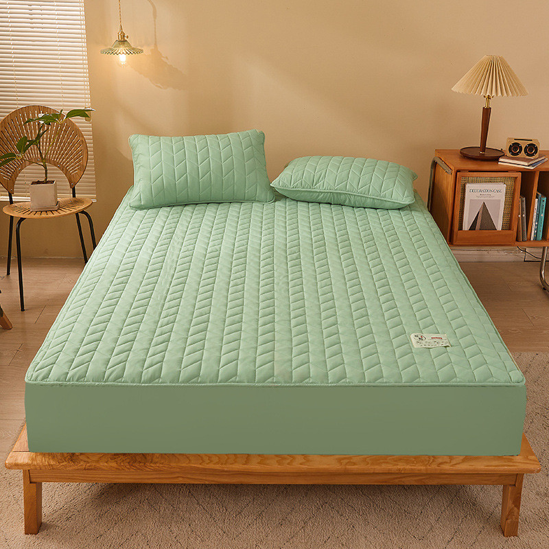 棉床单件床单大豆床垫夹全包套2023保护a罩防尘新款床罩纤维类笠