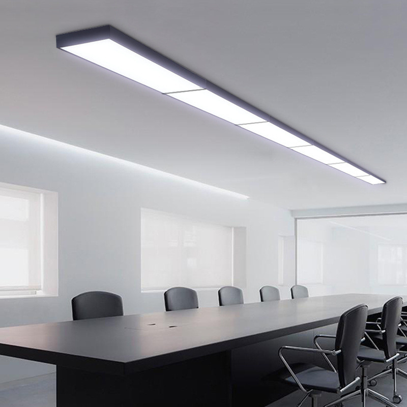 热销办公室长条吸顶灯led教室方形长条形吊顶灯专用灯平板灯具吊