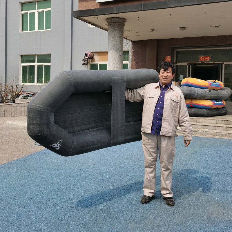 2000钓鱼撒网型皮划艇作业水上皮筏充气橡胶船充气手划艇批发