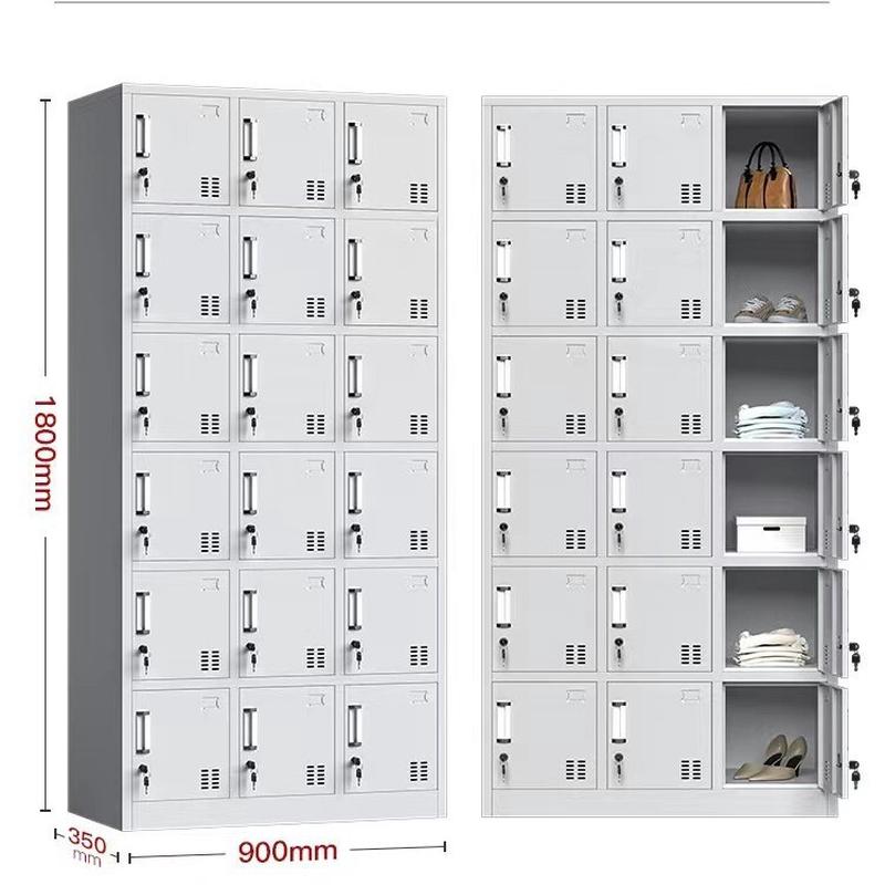 员工钢制热卖宿舍更衣柜 办公铁皮文件柜资料柜档案柜带锁储物柜