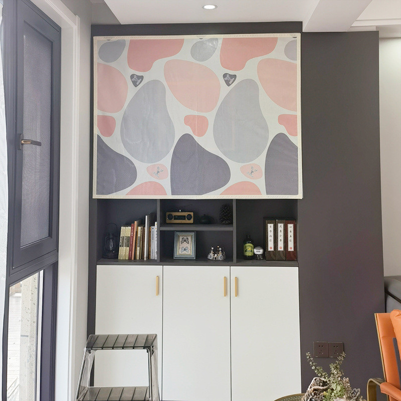 9wor鞋柜遮挡帘tpu遮丑橱柜门帘衣柜厨房防尘魔术贴柜子防水帘子