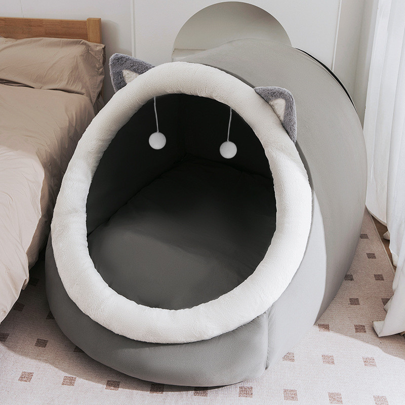 人类猫窝狗窝大型猫别墅宠物垫秋冬季保暖猫窝人宠共用可躺睡垫子