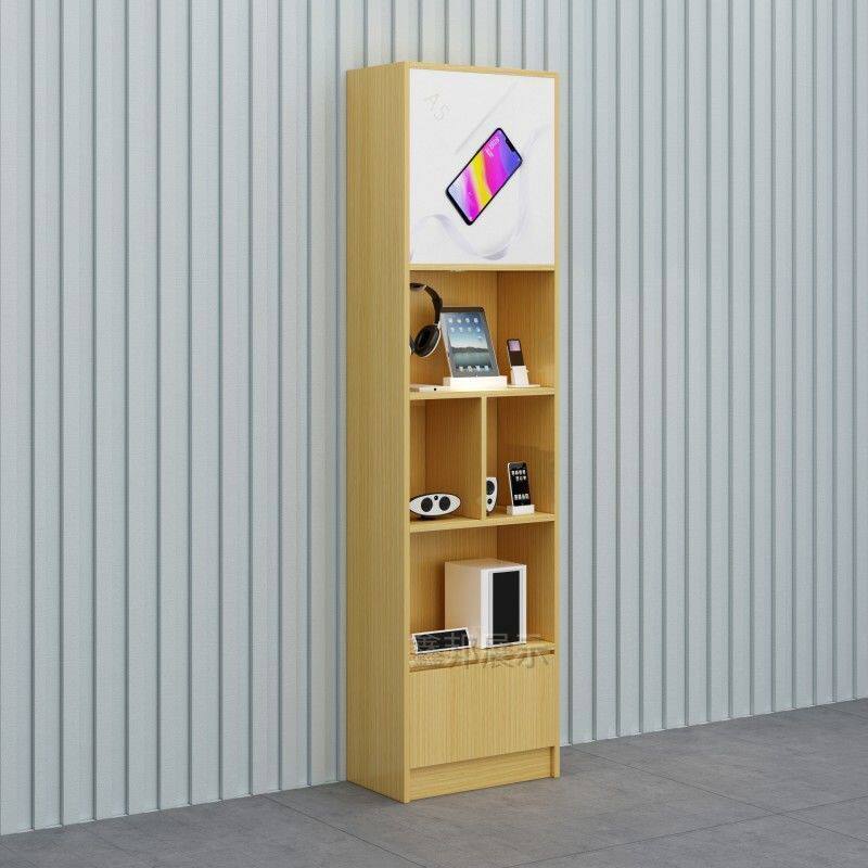 木质手机店配件柜智能产品货柜文具店展柜潮品展示架挂钩展示柜台