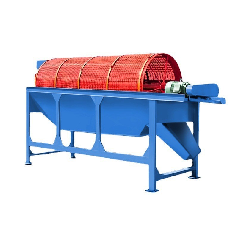 厂家滚筒筛选机矿产无轴滚筒筛颗粒石头筛网筛选机大型滚筒筛沙机