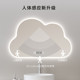 不规则化妆灯镜梳妆台异形云朵智能浴室镜卫生间家用带灯除雾镜子