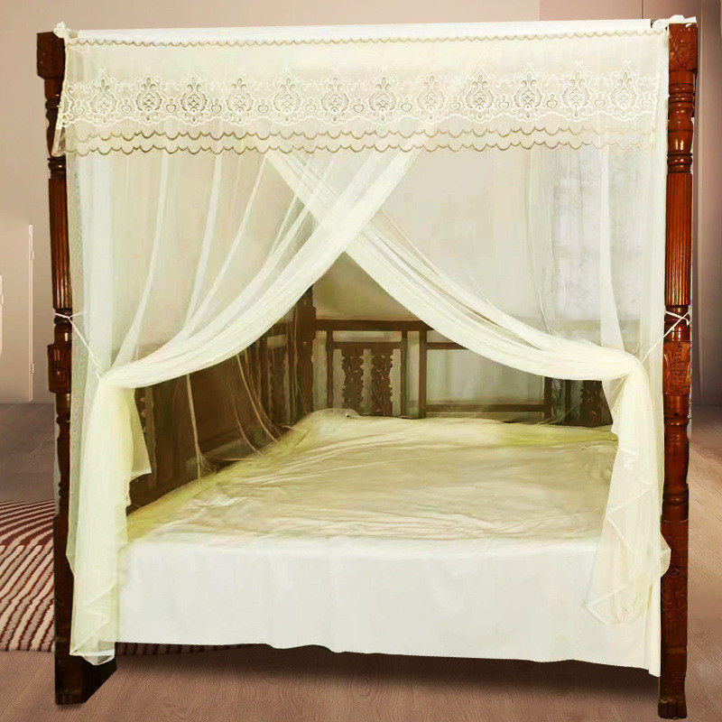 蚊帐家用2024新款1米5卧室1米8架子床老式可订特加密罩子落地新品